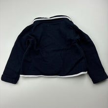 Load image into Gallery viewer, Girls Young Dimension, navy &amp; white lightweight jacket, GUC, size 1,  