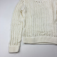 Load image into Gallery viewer, Girls Mango, cream knit lightweight sweater, GUC, size 8,  