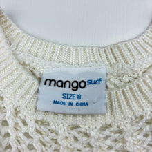Load image into Gallery viewer, Girls Mango, cream knit lightweight sweater, GUC, size 8,  