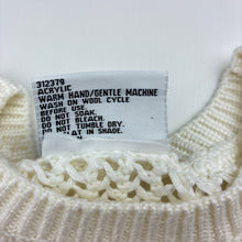 Load image into Gallery viewer, Girls Mango, cream knit lightweight sweater, GUC, size 8,  