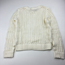 Load image into Gallery viewer, Girls Mango, cream knit lightweight sweater, GUC, size 8,  