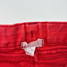 Load image into Gallery viewer, Girls Pumpkin Patch, red stretch denim skirt, adjustable, FUC, size 0,  