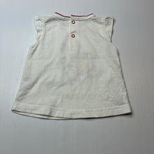 Load image into Gallery viewer, Girls Carter's, embroidered cotton tee / top giraffe, FUC, size 0,  