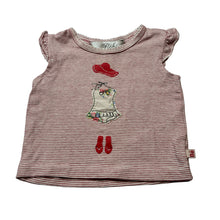 Load image into Gallery viewer, Girls Bebe by Minihaha, striped stretchy tee / top, GUC, size 000,  