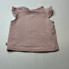 Load image into Gallery viewer, Girls Bebe by Minihaha, striped stretchy tee / top, GUC, size 000,  