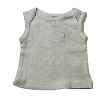 Load image into Gallery viewer, Girls Bebe by Minihaha, white cotton sleeveless top, EUC, size 0000,  