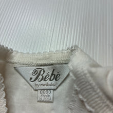Load image into Gallery viewer, Girls Bebe by Minihaha, white cotton sleeveless top, EUC, size 0000,  