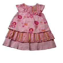 Load image into Gallery viewer, Girls Target, floral cotton dress, GUC, size 00, L: 39cm
