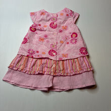 Load image into Gallery viewer, Girls Target, floral cotton dress, GUC, size 00, L: 39cm
