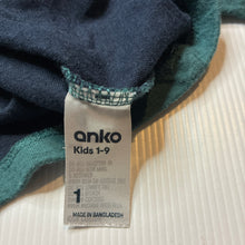 Load image into Gallery viewer, Boys Anko, soft feel cotton long sleeve top, GUC, size 1,  