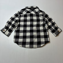 Load image into Gallery viewer, Boys Baby Berry, checked long sleeve shirt, FUC, size 0,  