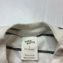 Load image into Gallery viewer, Boys Baby Berry, striped cotton tee / top, GUC, size 1,  
