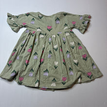 Load image into Gallery viewer, Girls Target, floral cotton short sleeve dress, GUC, size 1, L: 42cm