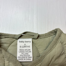 Load image into Gallery viewer, Unisex Baby Berry, quilted lightweight jacket / coat, GUC, size 0,  