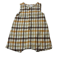 Load image into Gallery viewer, Unisex Baby Berry, checked romper, NEW, size 0,  