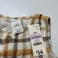 Load image into Gallery viewer, Unisex Baby Berry, checked romper, NEW, size 0,  