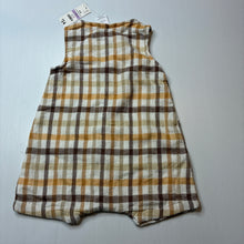 Load image into Gallery viewer, Unisex Baby Berry, checked romper, NEW, size 0,  