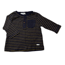 Load image into Gallery viewer, Boys Pumpkin Patch, soft feel cotton henley top, GUC, size 000,  