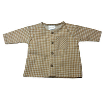 Load image into Gallery viewer, Unisex Baby Baby, lightweight long sleeve button up top, EUC, size 0000,  
