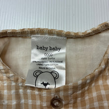Load image into Gallery viewer, Unisex Baby Baby, lightweight long sleeve button up top, EUC, size 0000,  