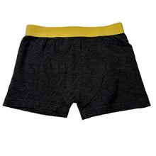 Load image into Gallery viewer, Boys Anko, grey &amp; yellow stretchy boxer shorts, EUC, size 6-8,  
