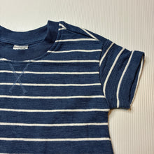 Load image into Gallery viewer, Boys Anko, blue &amp; white stripe short sleeve top, GUC, size 1,  