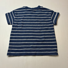 Load image into Gallery viewer, Boys Anko, blue &amp; white stripe short sleeve top, GUC, size 1,  