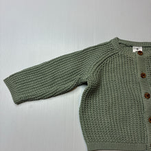 Load image into Gallery viewer, Unisex Target, organic cotton knit cardigan / sweater, GUC, size 0,  