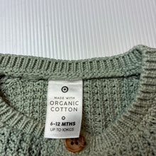 Load image into Gallery viewer, Unisex Target, organic cotton knit cardigan / sweater, GUC, size 0,  