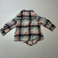 Load image into Gallery viewer, Girls Anko, soft feel checked long sleeve shirt, EUC, size 1,  