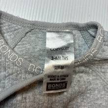Load image into Gallery viewer, Unisex Bonds, grey cozysuit coverall / romper, pilling, FUC, size 00,  