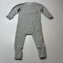 Load image into Gallery viewer, Unisex Bonds, grey cozysuit coverall / romper, pilling, FUC, size 00,  