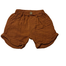 Load image into Gallery viewer, Unisex Dymples, crinkle cotton shorts, elasticated, FUC, size 00,  