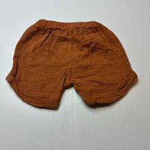 Load image into Gallery viewer, Unisex Dymples, crinkle cotton shorts, elasticated, FUC, size 00,  