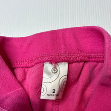 Load image into Gallery viewer, Girls Target, pink velour pants, elasticated, Inside leg: 29cm, GUC, size 2,  