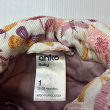 Load image into Gallery viewer, Girls Anko, wadded corduroy cotton vest / jacket, EUC, size 1,  