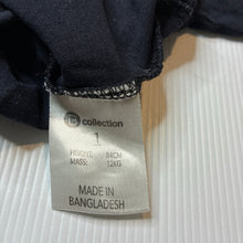 Load image into Gallery viewer, Girls B Collection, navy cotton long sleeve tee / top, FUC, size 1,  