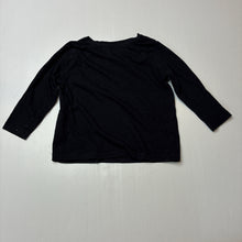 Load image into Gallery viewer, Girls B Collection, navy cotton long sleeve tee / top, FUC, size 1,  