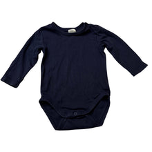 Load image into Gallery viewer, Unisex Target, navy soft cotton bodysuit / romper, GUC, size 0,  