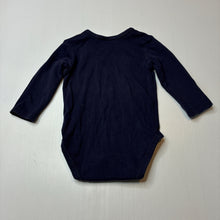 Load image into Gallery viewer, Unisex Target, navy soft cotton bodysuit / romper, GUC, size 0,  