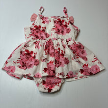Load image into Gallery viewer, Girls lightweight, floral summer romper, EUC, size 1,  