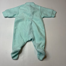 Load image into Gallery viewer, Unisex Baby Biz, embroidered fleece zip coverall / romper, GUC, size 0000,  
