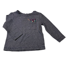 Load image into Gallery viewer, Girls Target, stretchy long sleeve tee / top, butterfly, GUC, size 1,  
