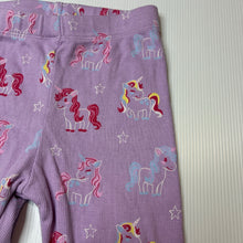 Load image into Gallery viewer, Girls Sprout, purple pyjama pants / bottoms, unicorns, EUC, size 1,  
