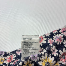 Load image into Gallery viewer, Girls Anko, navy floral cotton shorts, elasticated, GUC, size 2,  