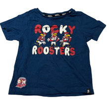 Load image into Gallery viewer, Unisex NRL Supporter, Rocky Roosters cotton tee / top, GUC, size 2,  