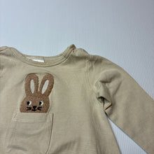 Load image into Gallery viewer, Girls Target, stretchy organic cotton blend bubble romper, rabbit, EUC, size 0,  