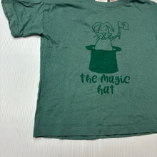 Load image into Gallery viewer, Unisex Zara, green cotton tee / top, rabbit, EUC, size 0,  
