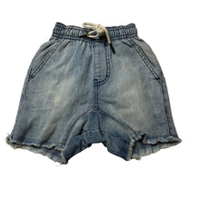 Load image into Gallery viewer, Unisex Ghanda, stretchy denim shorts, elasticated, GUC, size 1-2,  