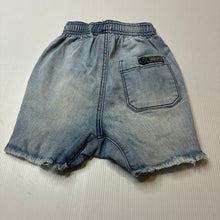 Load image into Gallery viewer, Unisex Ghanda, stretchy denim shorts, elasticated, GUC, size 1-2,  